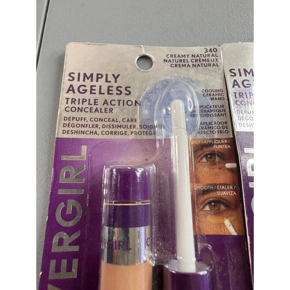 Covergirl Simply Ageless Concealer Women 340 Creamy Natural NEW Triple Action
